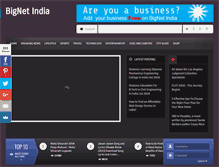 Tablet Screenshot of bignetindia.com